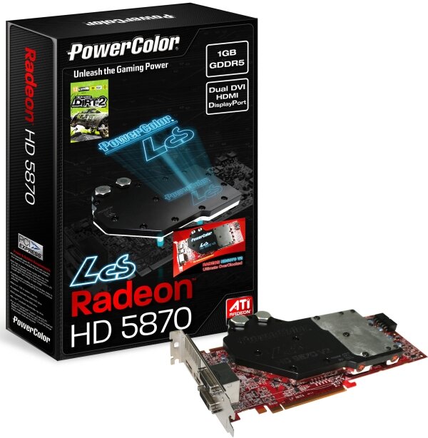 PowerColor HD5870 LCS v2 - новая версия видеокарты с водоблоком от Powercolor